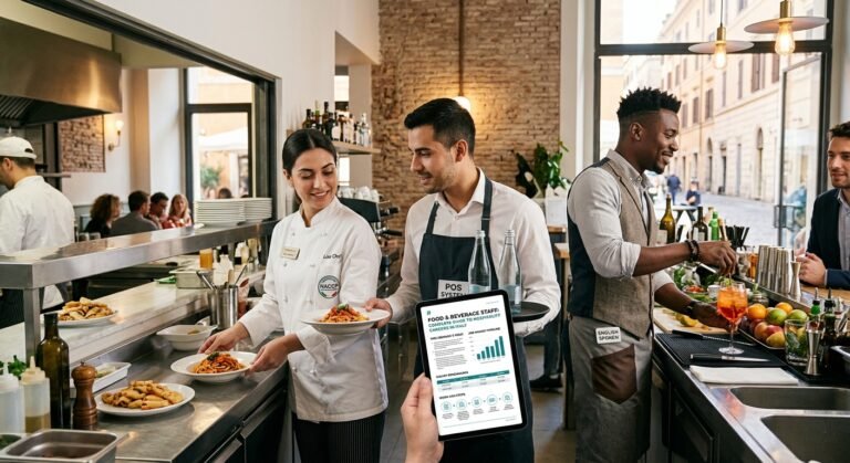 Food & Beverage Staff (Chefs, Waitstaff, Bartenders): Complete Guide to Hospitality Careers in Italy