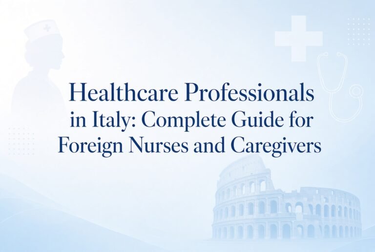 Healthcare Professionals in Italy: Complete Guide for Foreign Nurses and Caregivers