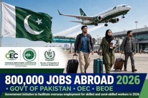 Pakistan to Send 800,000 Workers Abroad for Jobs in 2026 – Govt Announces Big Opportunity