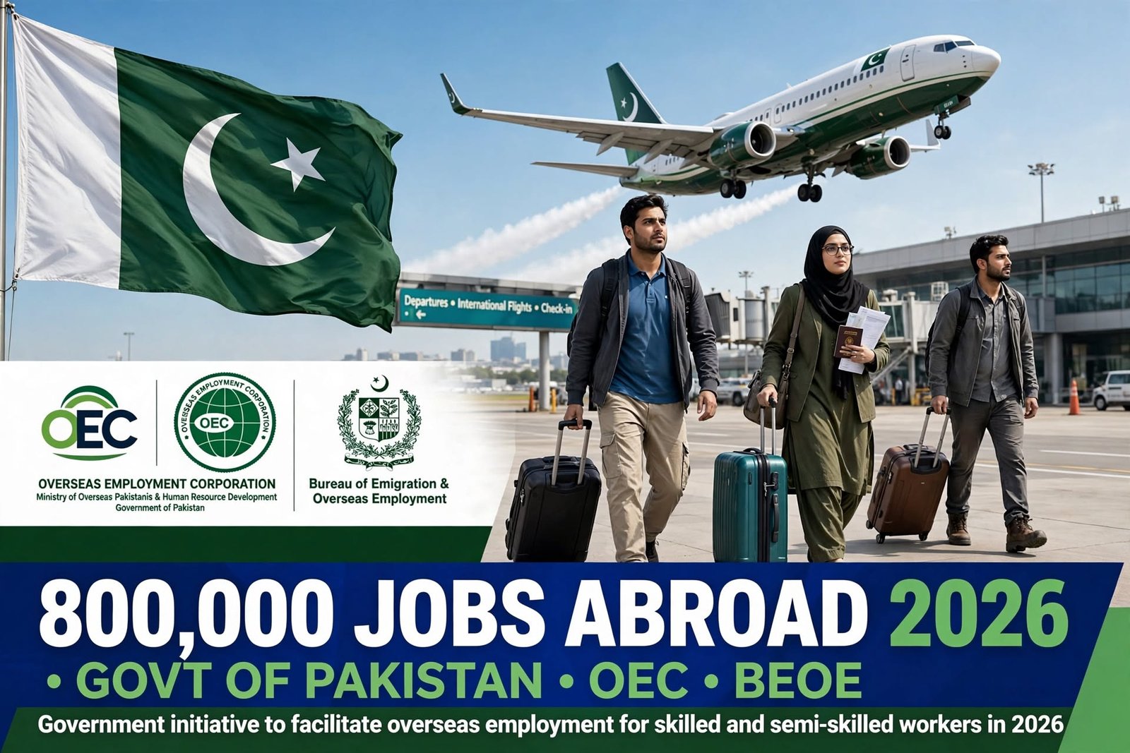 Pakistan to Send 800,000 Workers Abroad for Jobs in 2026 – Govt Announces Big Opportunity